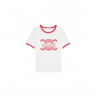 CELINE 70'S T-SHIRT IN COTTON JERSEY RX0CH671Q.GDJ2